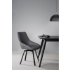 Otočná jídelní židle Alison | Šedá/černá