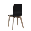 Jídelní židle Gracy | Černá/světle hnědá