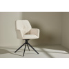 Jídelní židle Manchi | černá, krémová