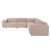 Šestimístná rohová pohovka Rowico Home WILLARD| světle béžová