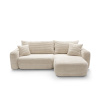 Rohová sedací souprava s funkcí spaní a úložným prostorem BILLY | Béžová
