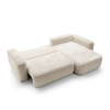 Rohová sedací souprava s funkcí spaní a úložným prostorem BILLY | Béžová