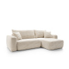 Rohová sedací souprava s funkcí spaní a úložným prostorem BILLY | Béžová
