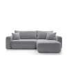 Rohová sedací souprava s funkcí spaní a úložným prostorem BILLY | Šedá