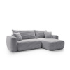 Rohová sedací souprava s funkcí spaní a úložným prostorem BILLY | Šedá
