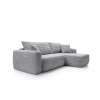Rohová sedací souprava s funkcí spaní a úložným prostorem BILLY | Šedá