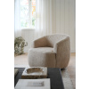 Otočné a houpací křeslo Rowico Home DERMOT | světle béžová