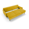 Trojmístná rozkládací pohovka SOLO | žlutá
