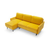 Rohová rozkládací pohovka SOLO | žlutá