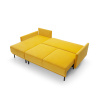 Rohová rozkládací pohovka SOLO | žlutá