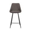 Barová židle Rowico Home SIERRA | tmavě šedá černá