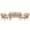 Sedací souprava Chania - Latte/Akacie