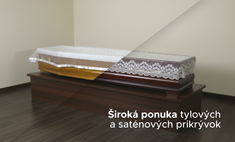 Tylové a saténové prikrývky na truhlu