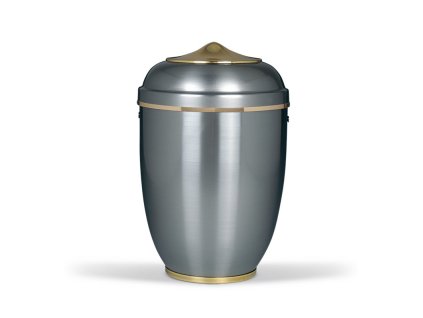 Urna kovová jednoduchá so zlatým vekom