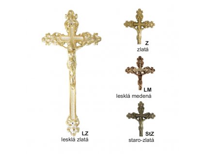 Plastový kríž zdobený 1017