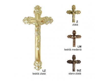 Plastový kríž zdobený 1019