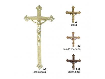 Plastový kríž, 1018 lesklá zlatá