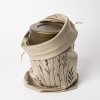 Zamatové vrecko na urnu s výšivkou béžové
