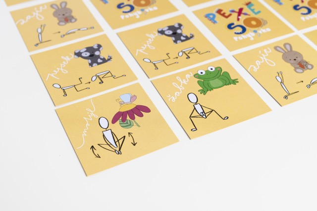 Pohybové pexeso Zvířátka