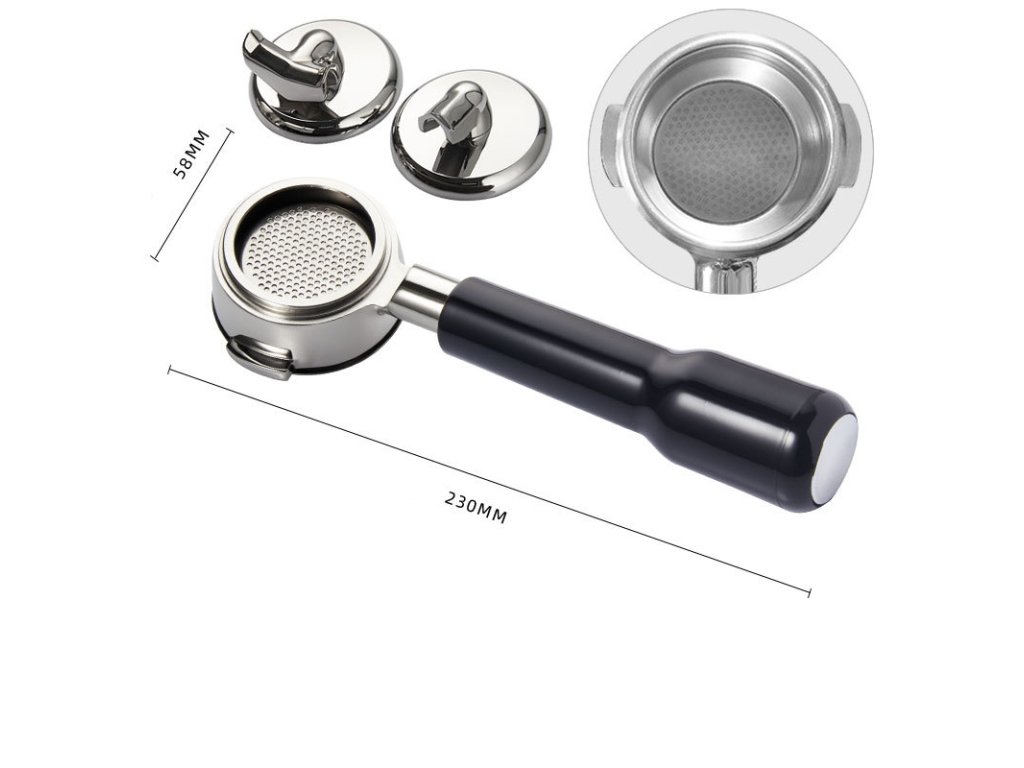 portafilter 58mm 3in1 black plastic c2 2073