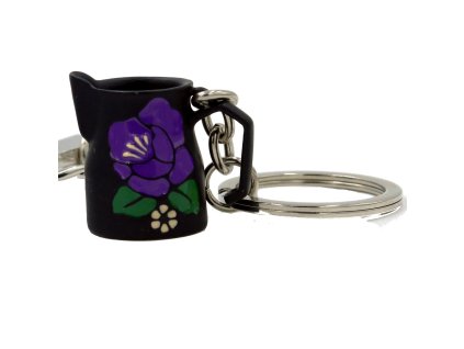 keychain milk jug flower 2159