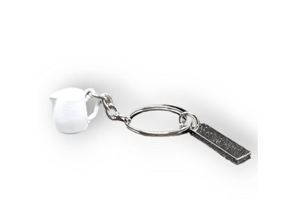 keychain white milk jug 2161