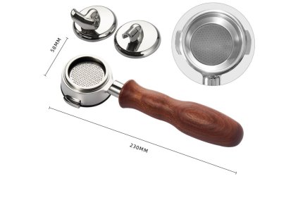 portafilter 58mm 3in1 rosewood d 2076