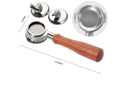 portafilter 58mm 3in1 rosewood e 2077