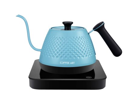 coffeeart artisan 600ml variable kettle blue 863