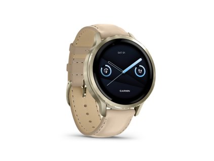 venu 4 41mm beige lunar gold leather ies1292324