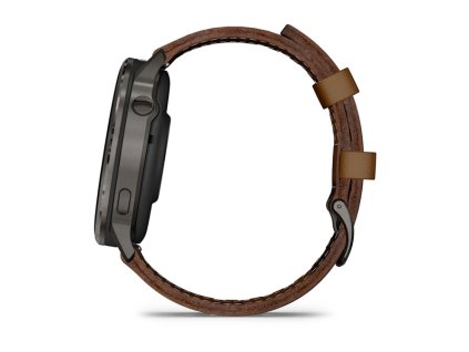 Smart hodinky GARMIN VENU 4 - 45mm, Black/ Slate + Leather