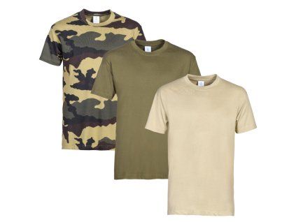 pack de 3 t shirts dont 1 camo