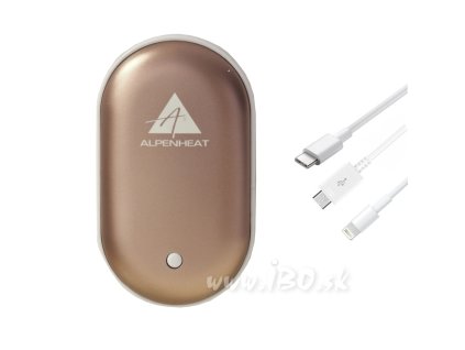 Power banka a ohřívač rukou v jednom Alpenheat BP13 - růžový