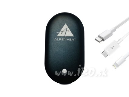 Power banka a ohřívač rukou v jednom Alpenheat BP13 - černý