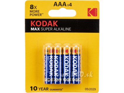 bateria alkalicka kodak max aaa