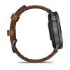 Smart hodinky GARMIN VENU 4 - 45mm, Black/ Slate + Leather