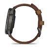 Smart hodinky GARMIN VENU 4 - 45mm, Black/ Slate + Leather
