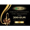 Elektronický dárkový poukaz na nákup zboží v hodnotě 200 €