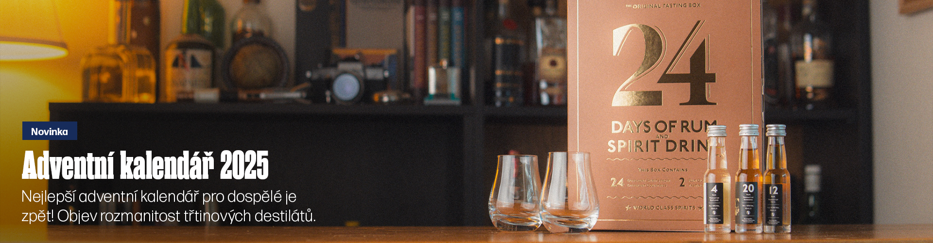 Novinka 24 days of rum and spirit drink edice 2025