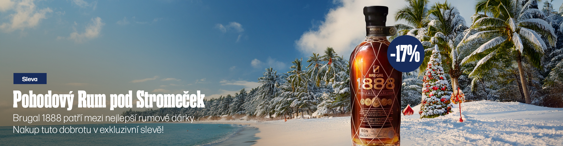 Sleva Brugal 1888 na Vánoce