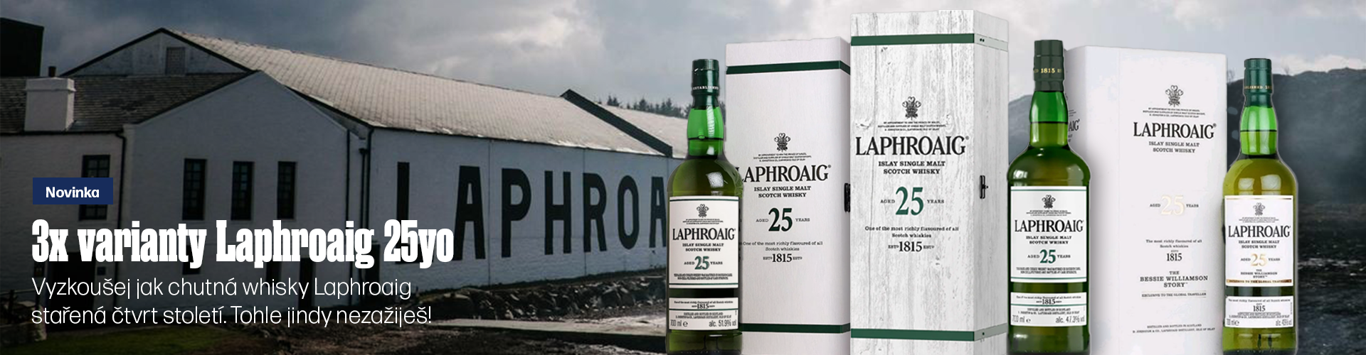 3 edice whisky Laphroaig 25yo