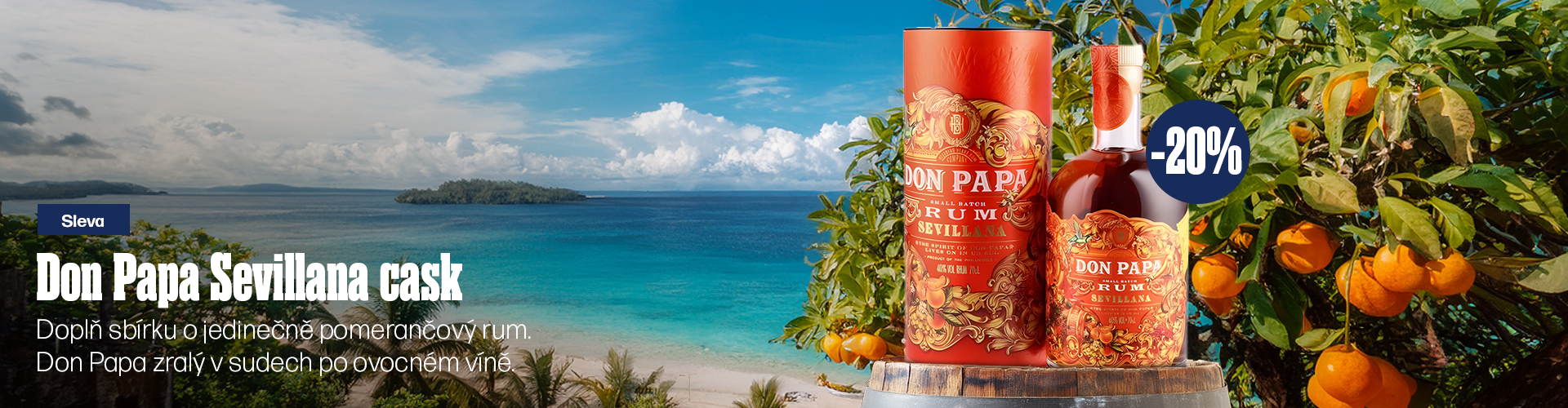 Sleva Don Papa Sevillana cask