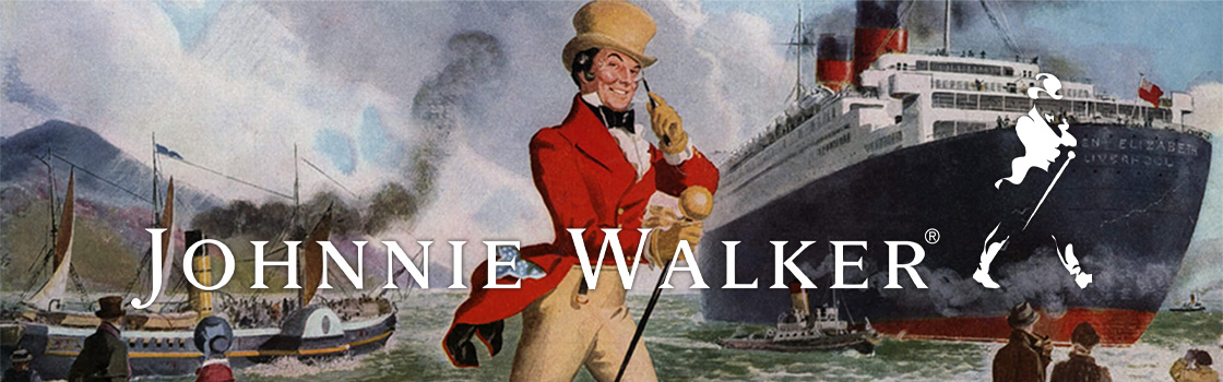 Logo značky Johnnie Walker keep walking