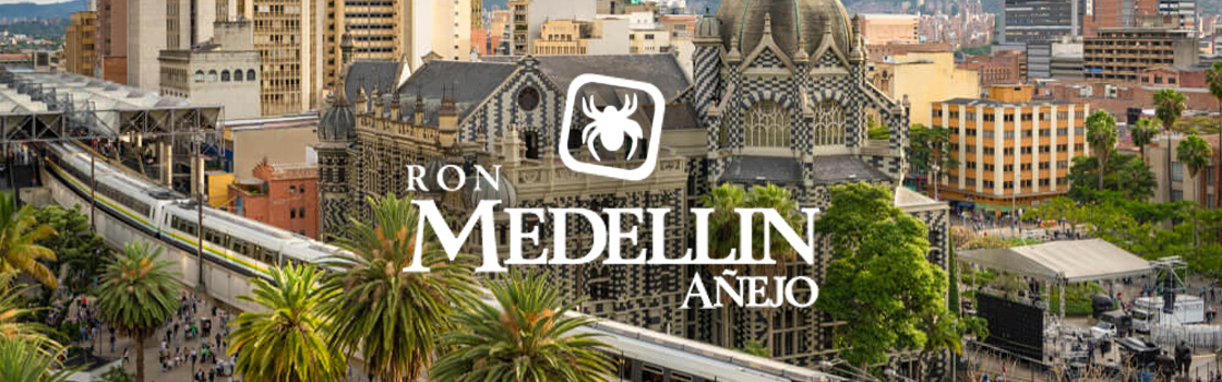 Logo značky rumu Medellin