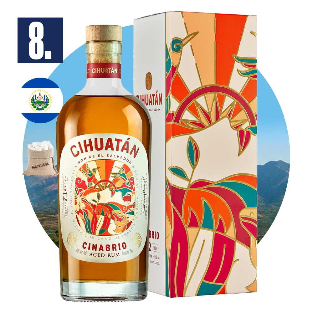 8. místo Rum Cihuatan Cinabrio 12yo z El Salvadoru