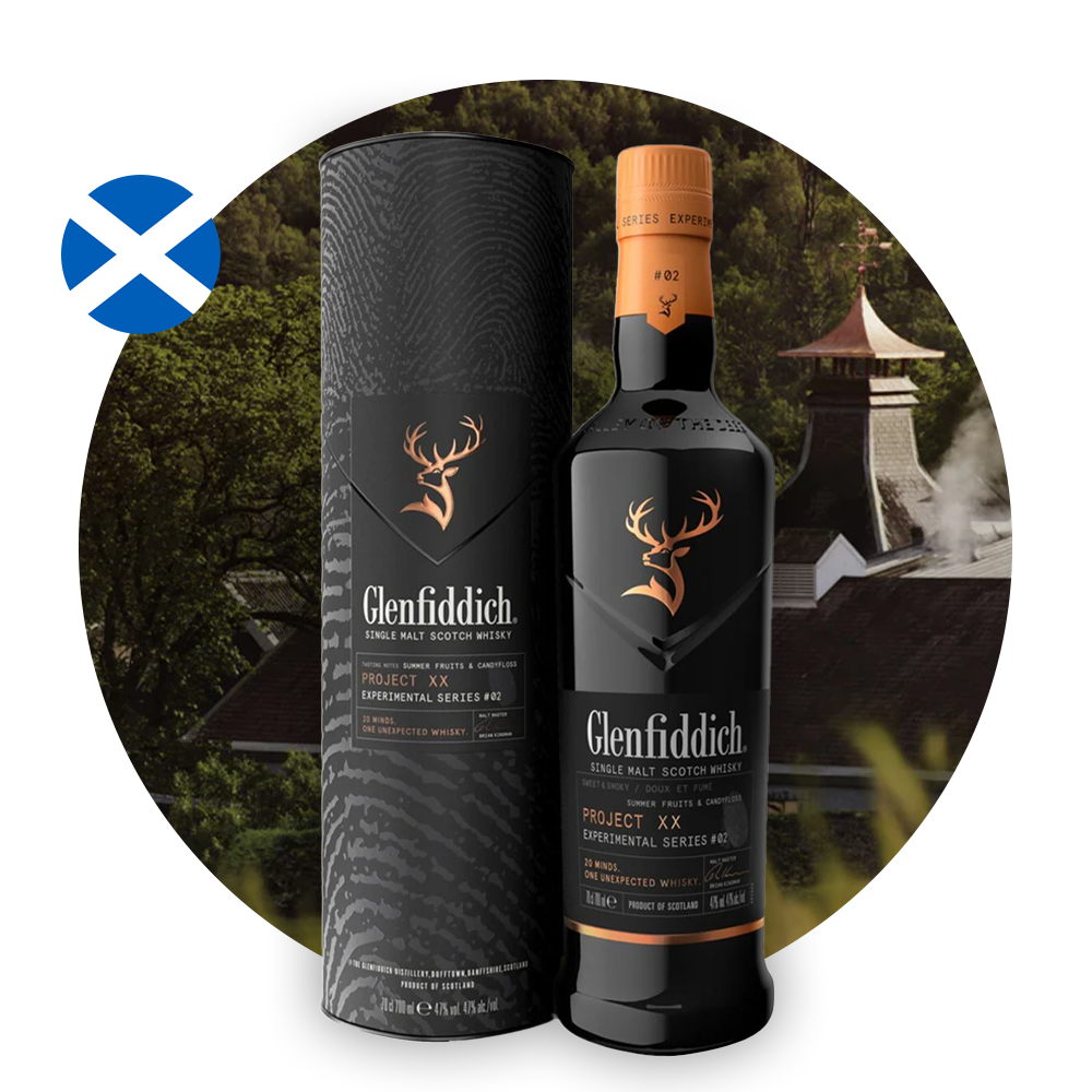 Skotská single malt whisky Glenfiddich XX