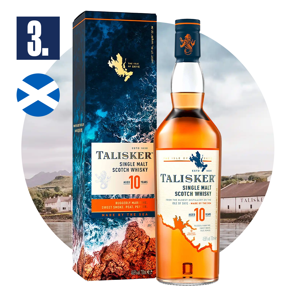 3. místo Skotská whisky Talisker 10yo