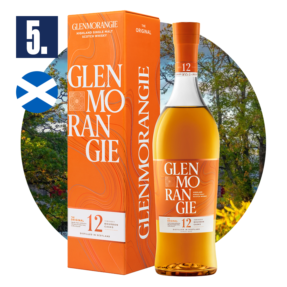 5. místo Skotská whisky Glenmorangie 12yo
