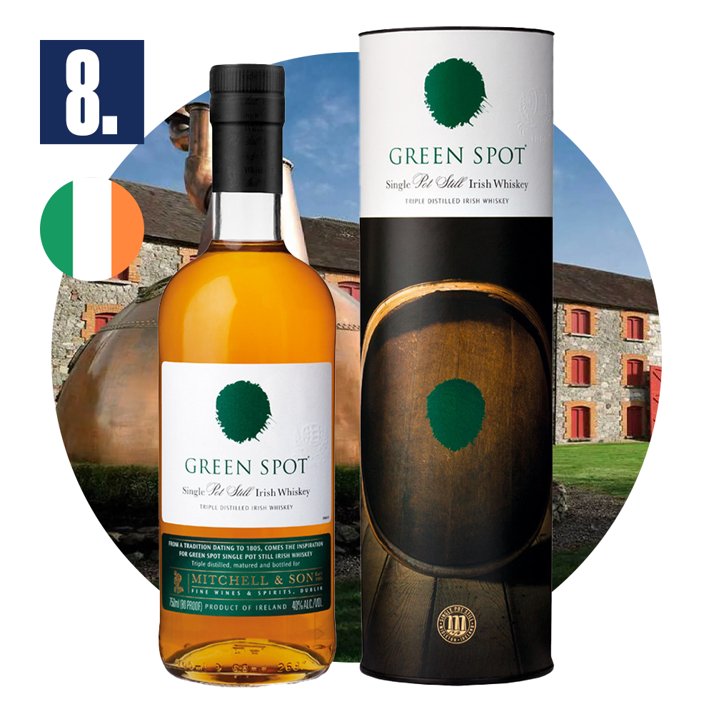 8. místo Irská whisky Green Spot