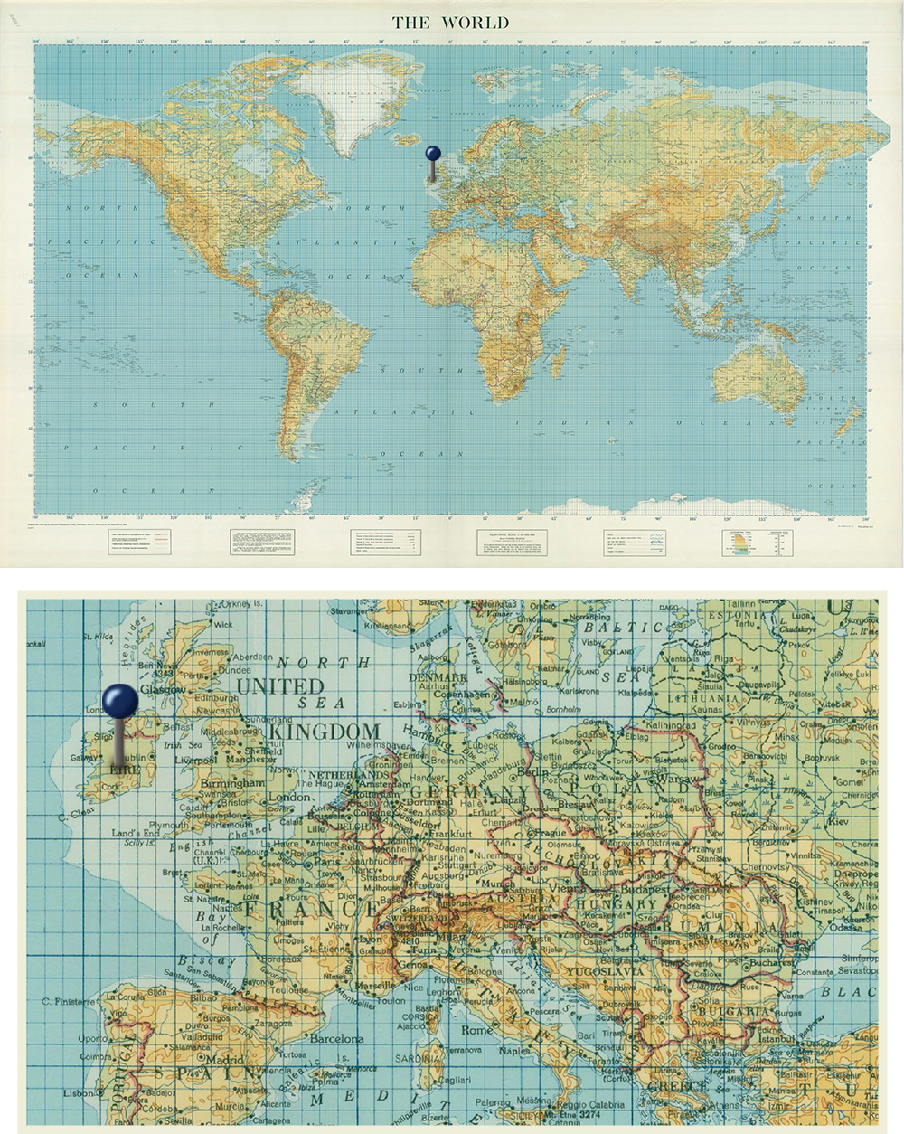 Mapa Irska, kde se nachází palírna Midleton